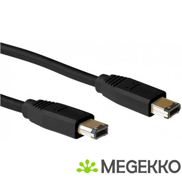 Grote foto act firewire ieee1394 aansluitkabel 6 pin male 6 pin male 1 80 m computers en software overige computers en software