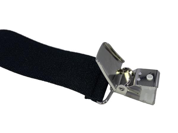 Grote foto xxl zwarte bretels met extra sterke brede clips 3 clips kleding dames riemen
