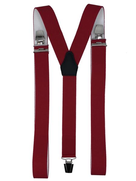 Grote foto xxl rode bretels met extra sterke brede clips 3 clips kleding dames riemen