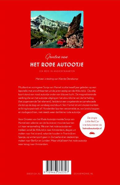 Grote foto groeten van het rode autootje boeken stripboeken