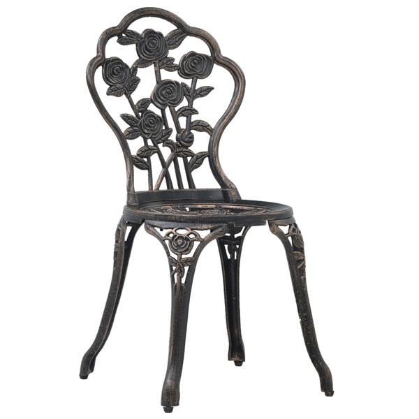 Grote foto vidaxl bistrostoelen 2 st gietaluminium bronskleurig tuin en terras tuinmeubelen