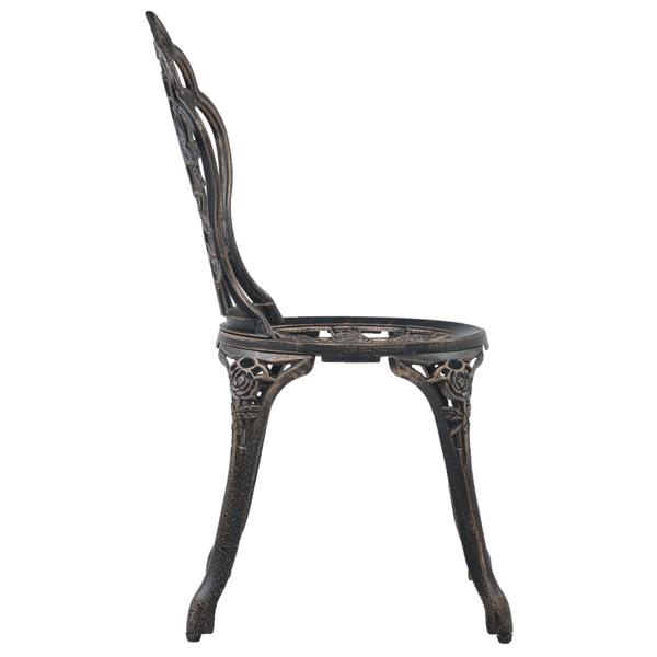 Grote foto vidaxl bistrostoelen 2 st gietaluminium bronskleurig tuin en terras tuinmeubelen