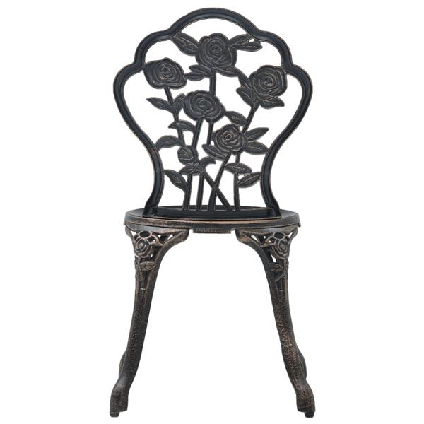 Grote foto vidaxl bistrostoelen 2 st gietaluminium bronskleurig tuin en terras tuinmeubelen
