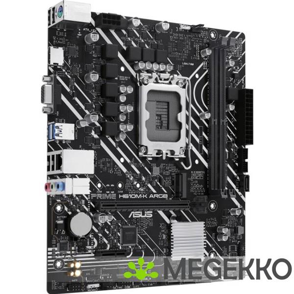 Grote foto asus prime h610m k argb intel h610 lga 1700 micro atx computers en software moederborden