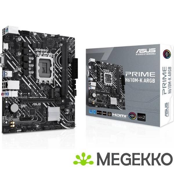 Grote foto asus prime h610m k argb intel h610 lga 1700 micro atx computers en software moederborden