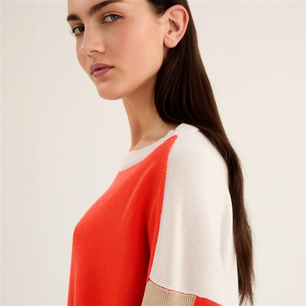 Grote foto rosso 35 sweater multicolor maat 38 kleding dames blouses