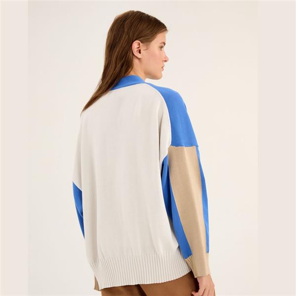 Grote foto rosso 35 vest multicolor maat 38 kleding dames truien en vesten