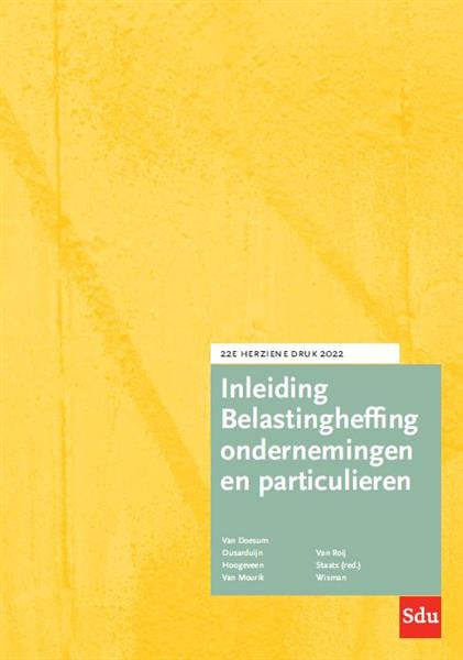 Grote foto inleiding belastingheffing ondernemingen en particulieren. 2022 boeken overige boeken