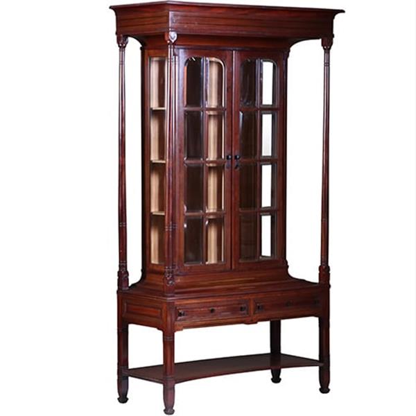 Grote foto salonmeubel vitrinekast of display cabinet vermoedelijk van of omgeving van den bosch en berlage n antiek en kunst stoelen en banken
