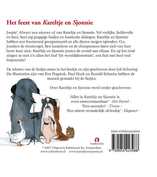 Grote foto het feest van kareltje en sjonnie boek cd boeken jeugd 13 jaar en ouder