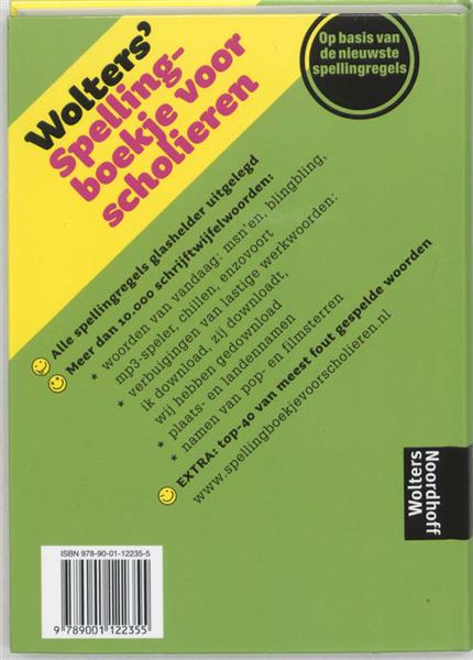 Grote foto wolters spellingboekje voor scholieren boeken woordenboeken