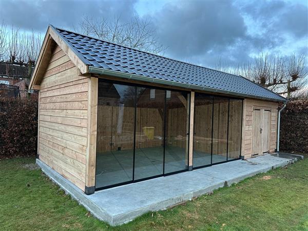 Grote foto maatwerk douglas houten bijgebouwen. tuin en terras tuinhuisjes en blokhutten