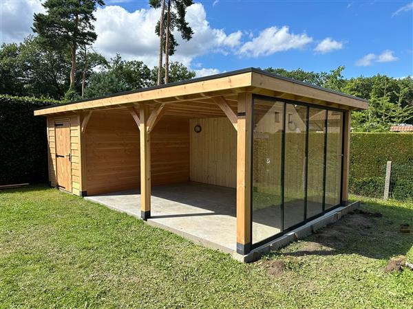 Grote foto maatwerk douglas houten bijgebouwen. tuin en terras tuinhuisjes en blokhutten