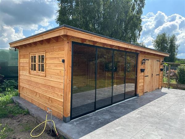 Grote foto maatwerk douglas houten bijgebouwen. tuin en terras tuinhuisjes en blokhutten
