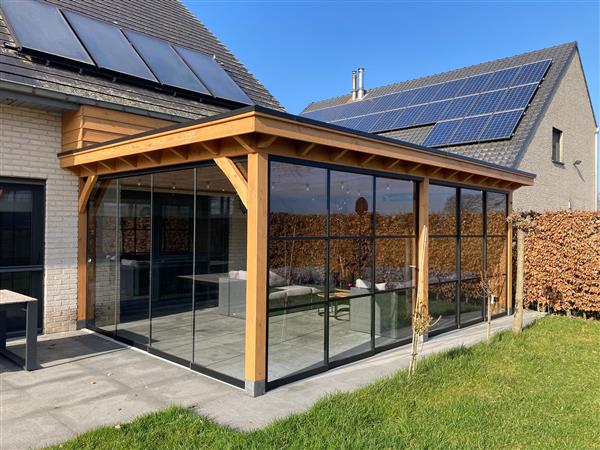 Grote foto maatwerk douglas houten bijgebouwen. tuin en terras tuinhuisjes en blokhutten