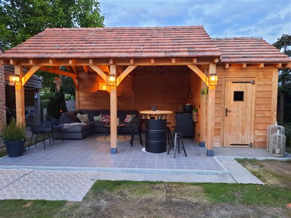 Grote foto maatwerk douglas houten bijgebouwen. tuin en terras tuinhuisjes en blokhutten
