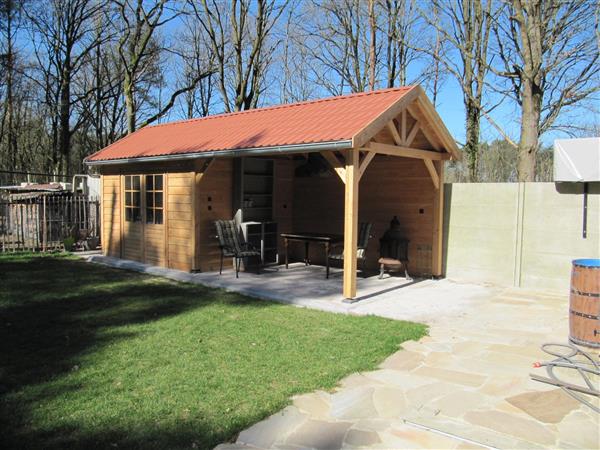 Grote foto maatwerk douglas houten bijgebouwen. tuin en terras tuinhuisjes en blokhutten