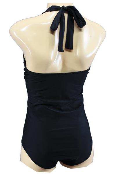 Grote foto aloha beachwear 1950 bathingsuit in black in large. kleding dames badmode en zwemkleding