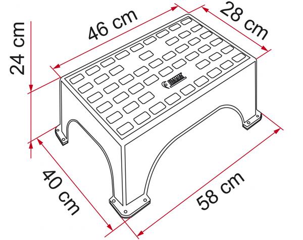 Grote foto fiamma opstap step magnum caravans en kamperen caravan accessoires