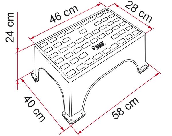 Grote foto fiamma opstap step magnum caravans en kamperen caravan accessoires