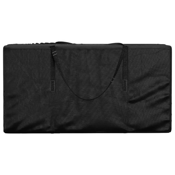 Grote foto vidaxl opbergtas voor tuinkussens 150x75x75 cm polyetheen zwart tuin en terras tuinmeubelen