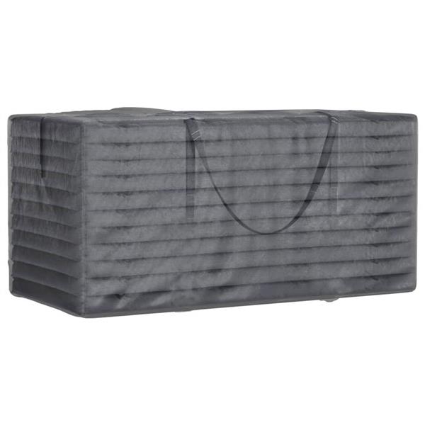 Grote foto vidaxl opbergtas voor tuinkussens 150x75x75 cm polyetheen zwart tuin en terras tuinmeubelen
