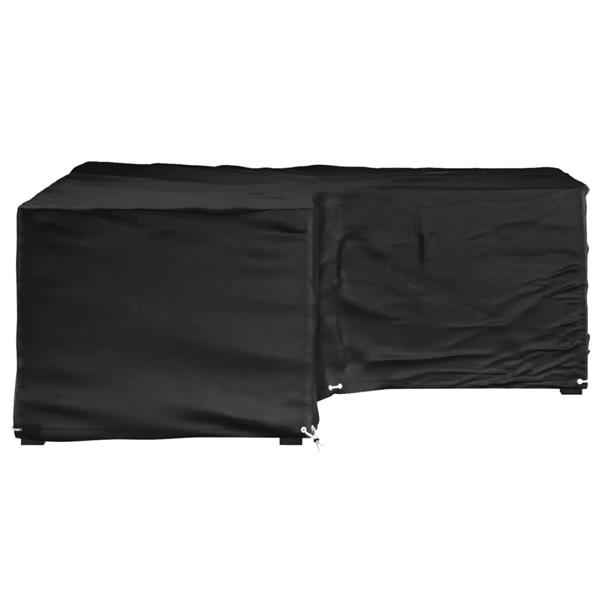 Grote foto vidaxl tuinmeubelhoezen met 16 oogjes l vormig 215x215x70 cm tuin en terras tuinmeubelen