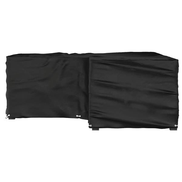 Grote foto vidaxl tuinmeubelhoezen met 16 oogjes l vormig 215x215x70 cm tuin en terras tuinmeubelen