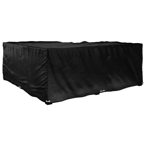 Grote foto vidaxl tuinmeubelhoezen met 16 oogjes l vormig 215x215x70 cm tuin en terras tuinmeubelen