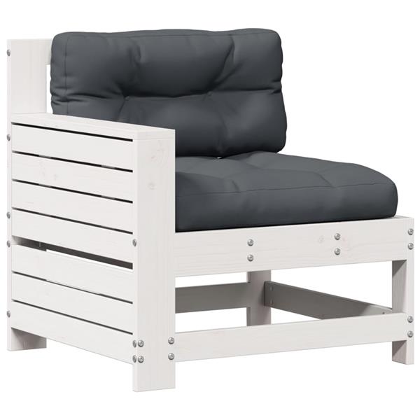 Grote foto vidaxl 4 delige loungeset met kussens massief grenenhout tuin en terras tuinmeubelen