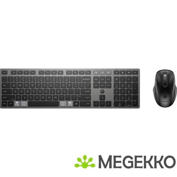 Grote foto hp 720 multi device rechargeable wireless keyboard and mouse combo computers en software overige computers en software