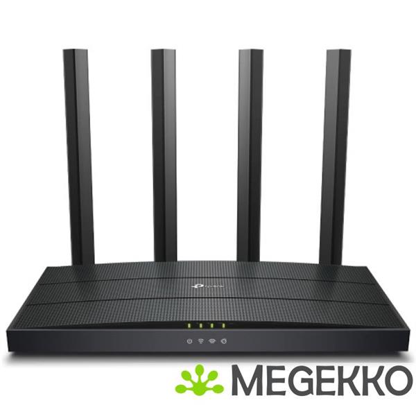 Grote foto tp link archer ax12 draadloze router fast ethernet tri band zwart computers en software netwerkkaarten routers en switches