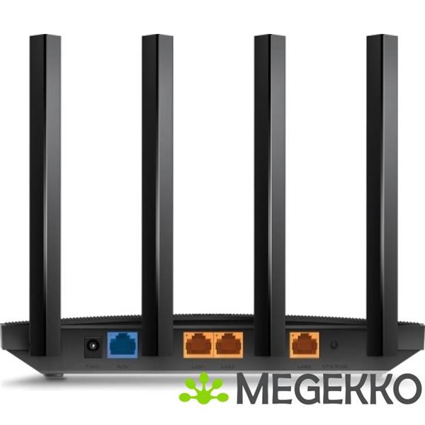 Grote foto tp link archer ax12 draadloze router fast ethernet tri band zwart computers en software netwerkkaarten routers en switches