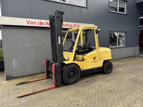 Grote foto heftruck hyster h4.50xm duplo 400 sideshift forkpositioner perkins diesel agrarisch heftrucks