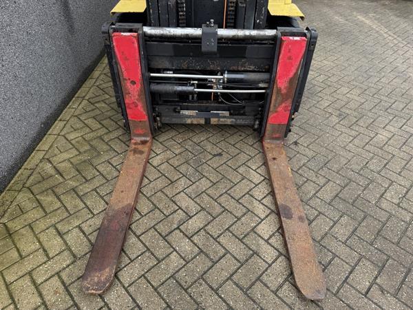 Grote foto heftruck hyster h4.50xm duplo 400 sideshift forkpositioner perkins diesel agrarisch heftrucks
