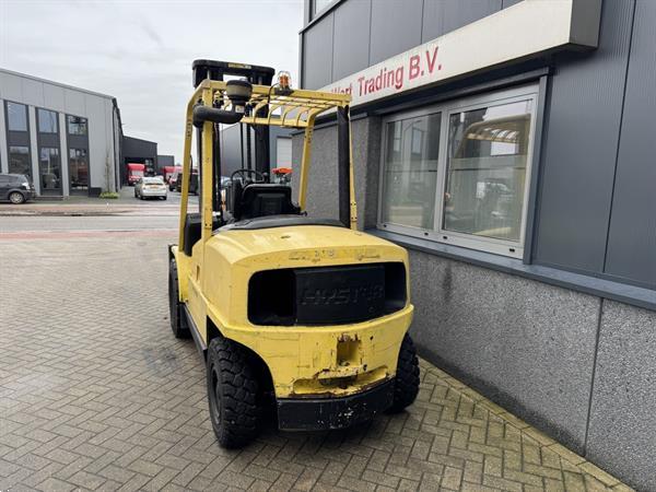 Grote foto heftruck hyster h4.50xm duplo 400 sideshift forkpositioner perkins diesel agrarisch heftrucks