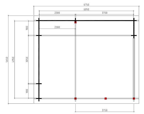 Grote foto tuinhuis wolfskap wks1 615 x 505 x 352 tuin en terras tuinhuisjes en blokhutten