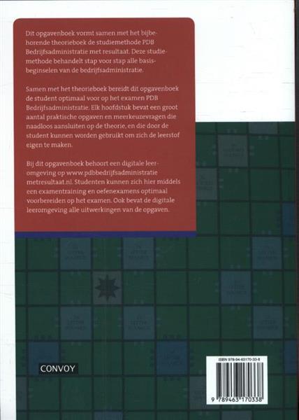 Grote foto pdb bedrijfsadministratie met resultaat boeken overige boeken