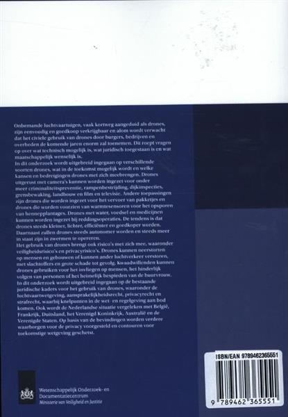Grote foto het gebruik van drones onderzoek en beleid reeks wodc 313 boeken wetenschap