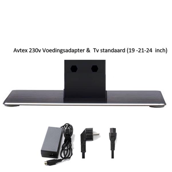 Grote foto avtex tv voet en 220v voeding adapter netsnoer 3 polig computers en software overige