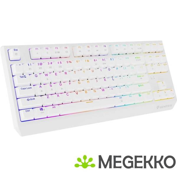 Grote foto genesis nkg 2165 thor 230 tkl gaming toetsenbord usb rf wireless bluetooth in wit computers en software toetsenborden