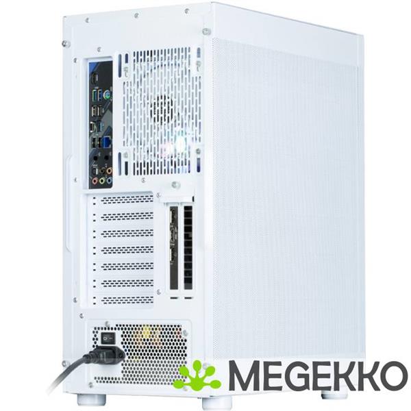 Grote foto zalman i4 white computerbehuizing midi tower wit computers en software behuizingen en kasten