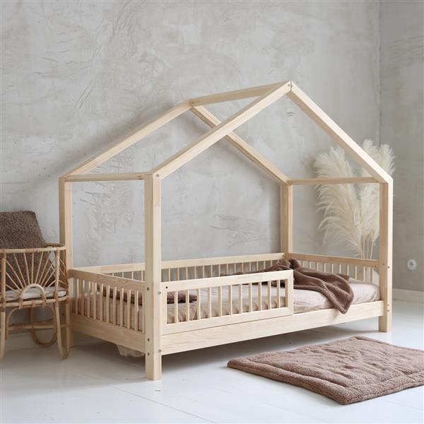 Grote foto houten bedhuis cofiguratie 160x80cm kinderen en baby complete kinderkamers