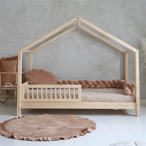 Grote foto houten bedhuis cofiguratie 160x80cm kinderen en baby complete kinderkamers
