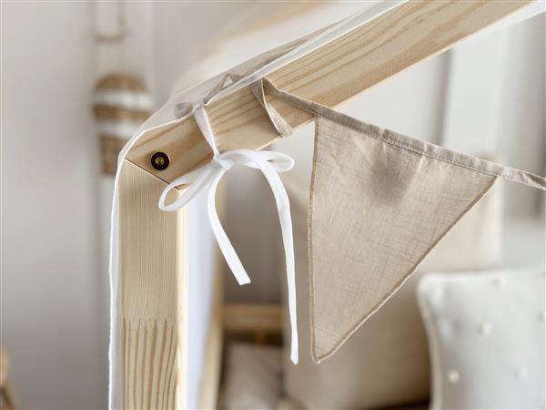Grote foto tule klamboe voor bedhuis type b wit kinderen en baby complete kinderkamers