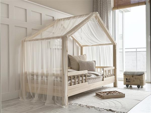 Grote foto tule klamboe voor bedhuis type b wit kinderen en baby complete kinderkamers