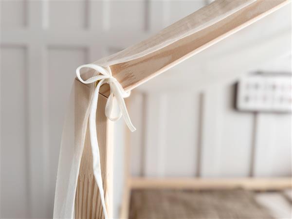 Grote foto tule klamboe voor bedhuis type b wit kinderen en baby complete kinderkamers