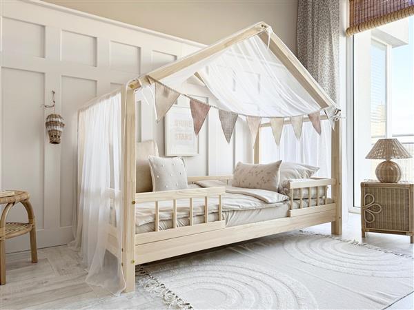 Grote foto tule klamboe voor bedhuis type b wit kinderen en baby complete kinderkamers