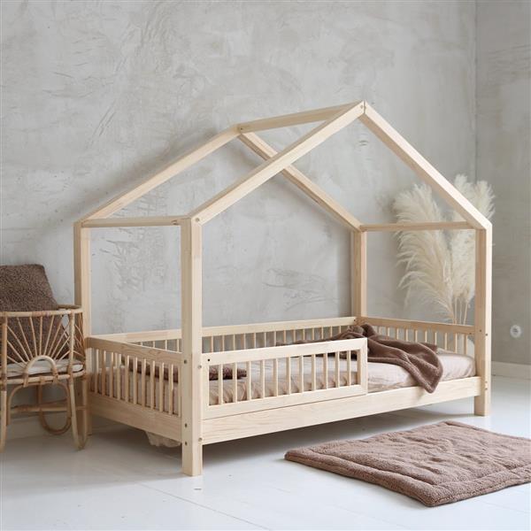 Grote foto houten bedhuis cofiguratie 160x80cm kinderen en baby complete kinderkamers