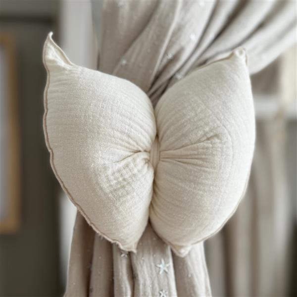 Grote foto mousseline klamboe met details voor bedhuis type a wit met gouden sterren kinderen en baby complete kinderkamers